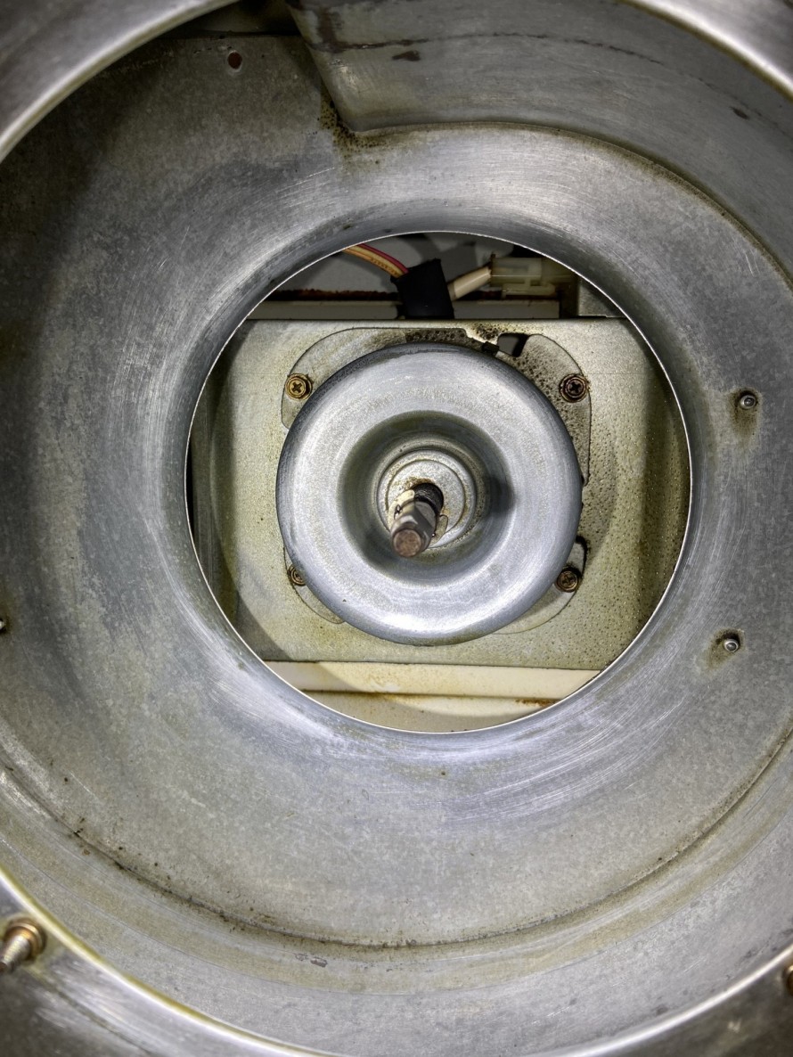 モーターまわり洗浄後