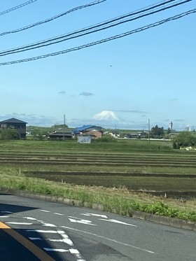 春の富士山