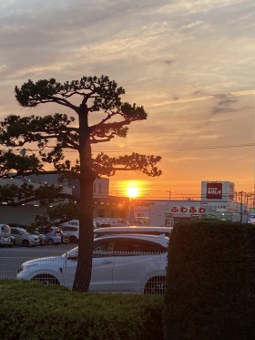 野田市の夕日