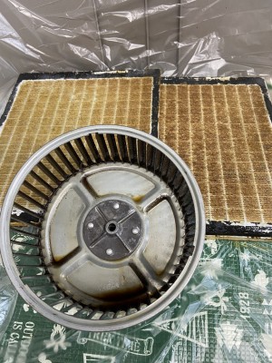 換気扇パーツ洗浄前