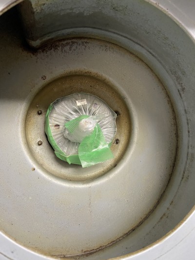 洗浄後のファンハウジング